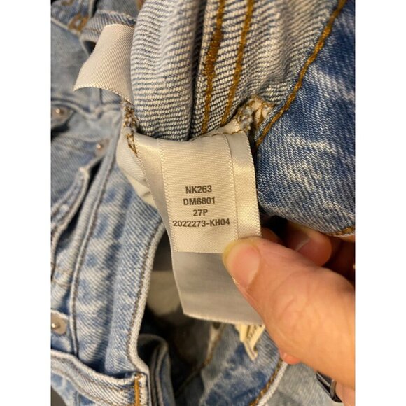 Madewell The Petite Perfect Vintage Jean Bradwell Wash Ripped Edition Size 27P - Picture 10 of 10